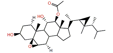 5b,6b-Epoxygorgostane-3b,11a,12b-triol 12-acetate